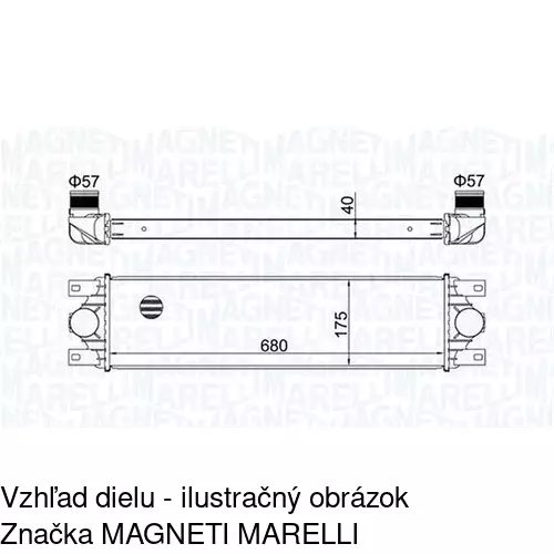 Chladiče vzduchu (Intercoolery) POLCAR 6041J8-1