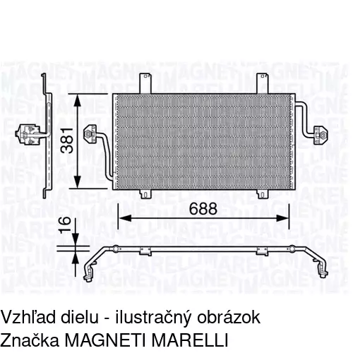 Chladiče klimatizácie POLCAR 6041K8C1