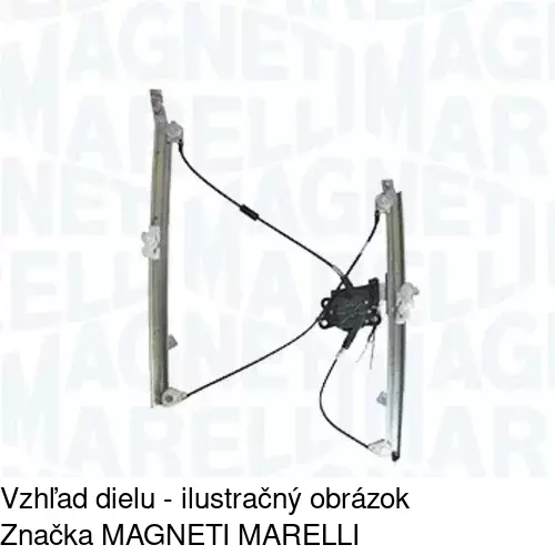 Elektrický mechanizmus okna dverí POLCAR 6055PSE1 - obr. 1