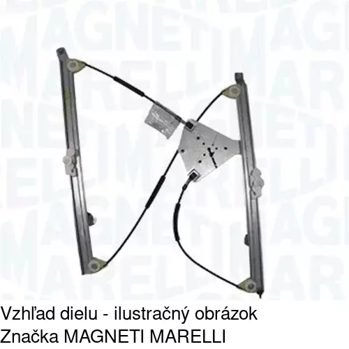 Elektrický mechanizmus okna dverí POLCAR 6055PSE6 - obr. 2