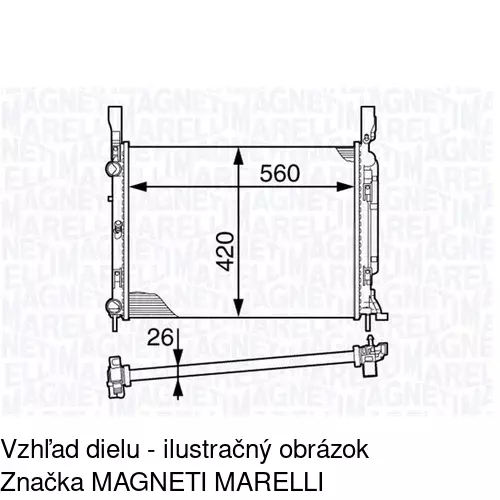 Chladiče vody POLCAR 606208B3 - obr. 5