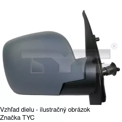 Vonkajšie zrkadlo POLCAR 606251-M