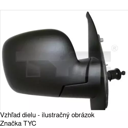 Vonkajšie zrkadlo POLCAR 606252-M