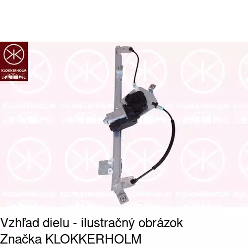 Mechanizmus sťahovania okna elektrický bez motora POLCAR 6071PSG1