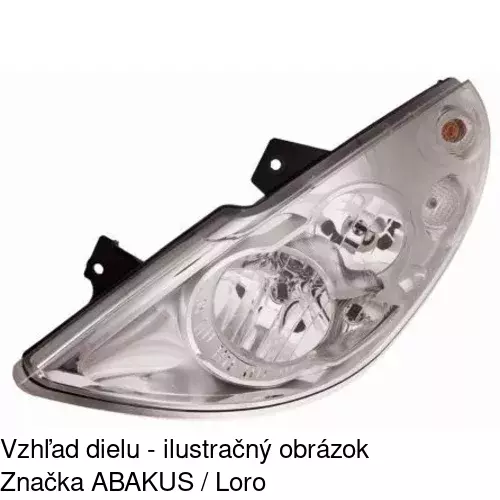 Hlavný reflektor POLCAR 60N1102E - obr. 3