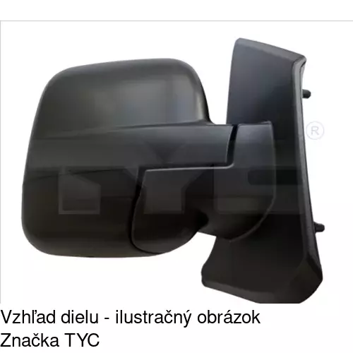 Rám vonkajšieho zrkadla 60N254TM /POLCAR/ - obr. 2