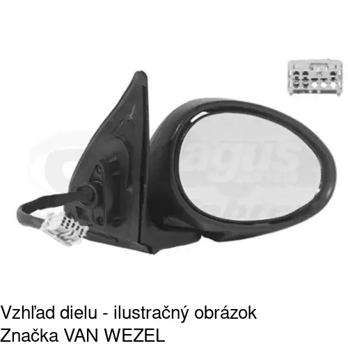 Vonkajšie zrkadlo POLCAR 6345524E - obr. 2