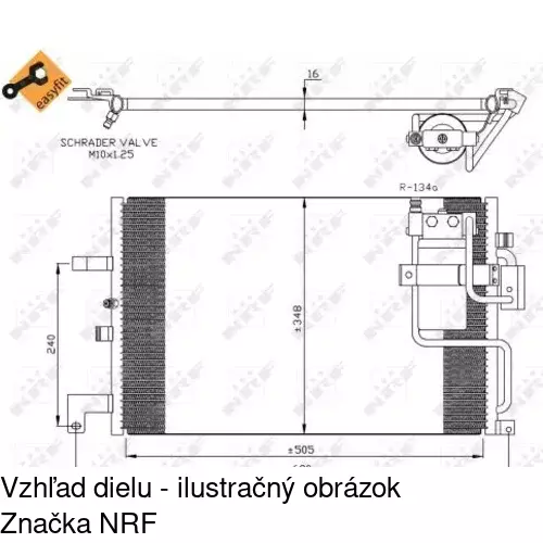 Chladiče klimatizácie POLCAR 6522K8C1 - obr. 1