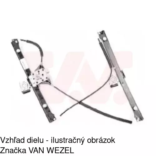 Manuálny mechanizmus okna dverí POLCAR 6713PSM2 - obr. 4