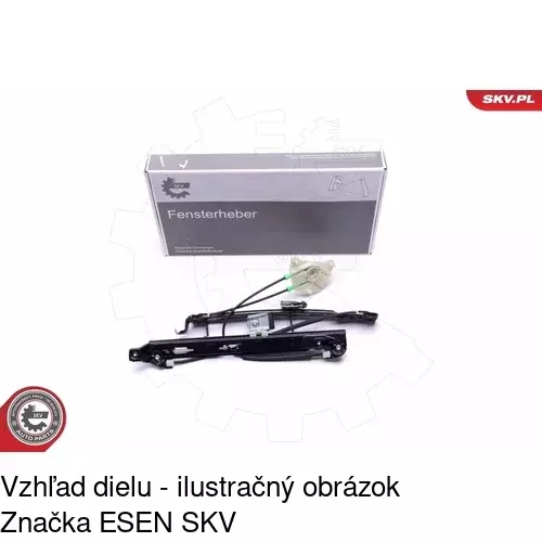 Mechanizmus sťahovania okna elektrický bez motora POLCAR 6726PSG1 - obr. 3