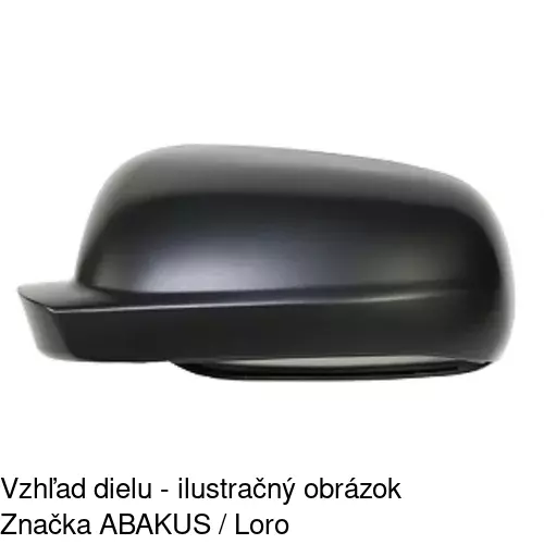 Sklo vonkajšieho zrkadla s držiakom 6920558M /POLCAR/ - obr. 3