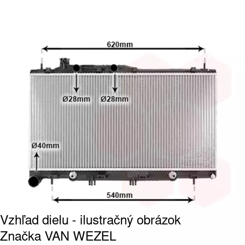 Chladiče vody POLCAR 720808-1