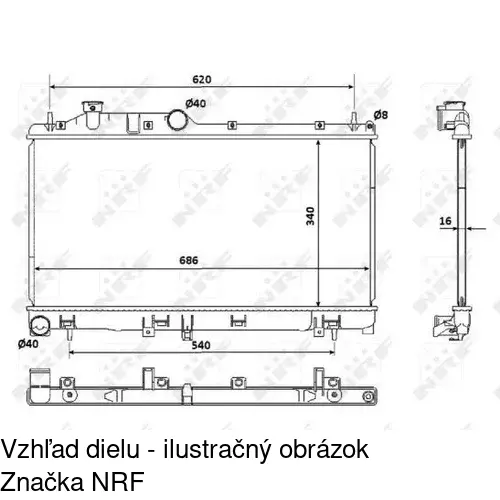 Chladiče vody POLCAR 7215081K