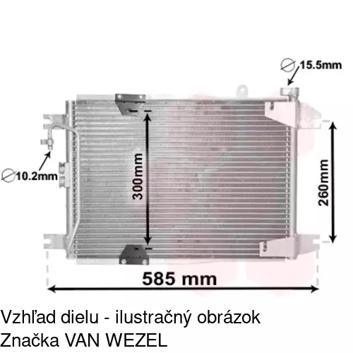 Chladiče klimatizácie POLCAR 7424K8C1 - obr. 2