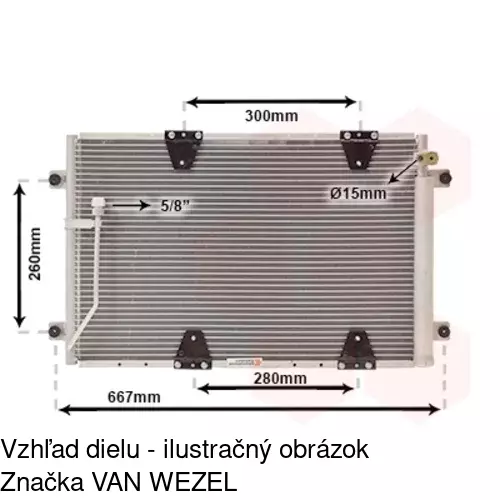 Chladiče klimatizácie POLCAR 7424K8C4