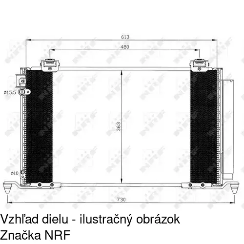 Chladiče klimatizácie POLCAR 8125K8C1