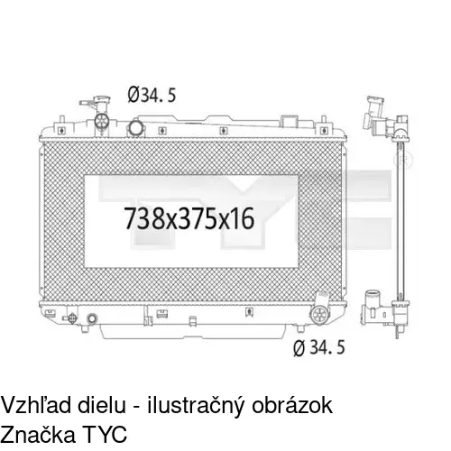 Chladiče vody POLCAR 814608-3