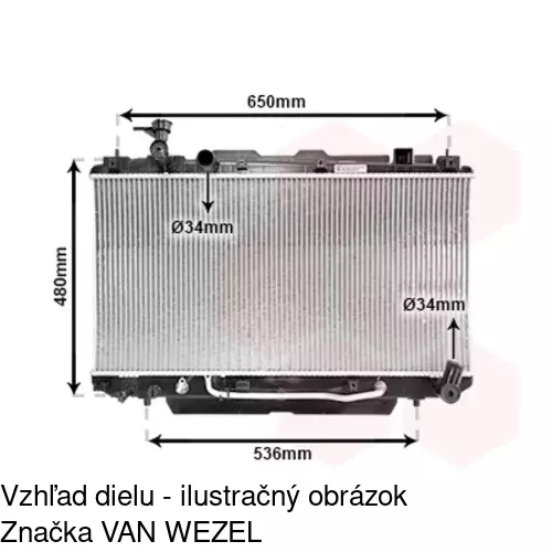 Chladiče vody POLCAR 814608-4 - obr. 3