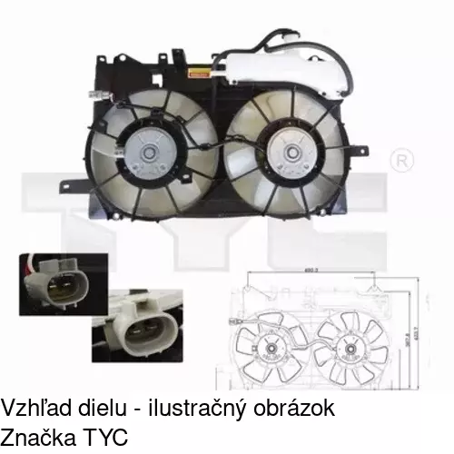 Ventilátory chladičov POLCAR 816223W1