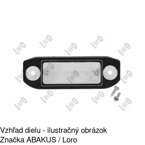 Svetlo na osvetlenie evidenčného čísla 9042959R /POLCAR/ - obr. 5