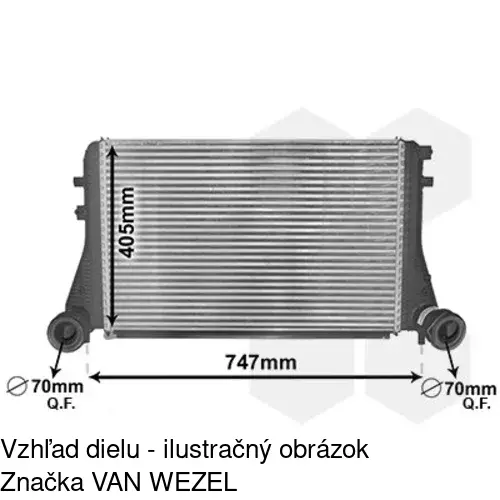 Chladiče vzduchu (Intercoolery) POLCAR 9513J8-1