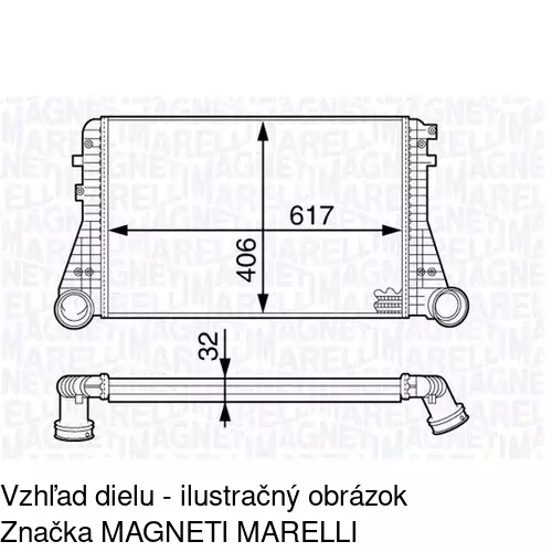 Chladiče vzduchu (Intercoolery) 9513J8-1 /POLCAR/ - obr. 1