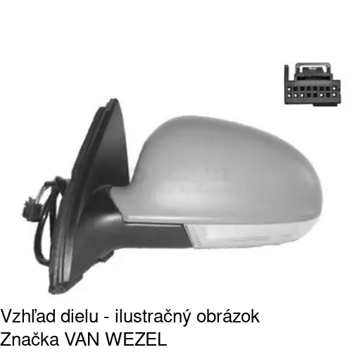 Vonkajšie zrkadlo POLCAR 9514515S