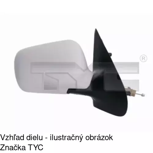 Vonkajšie zrkadlo POLCAR 9524522E