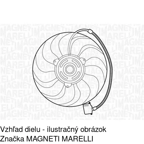 Ventilátor bez krytu / podpery POLCAR 952523U3 - obr. 2