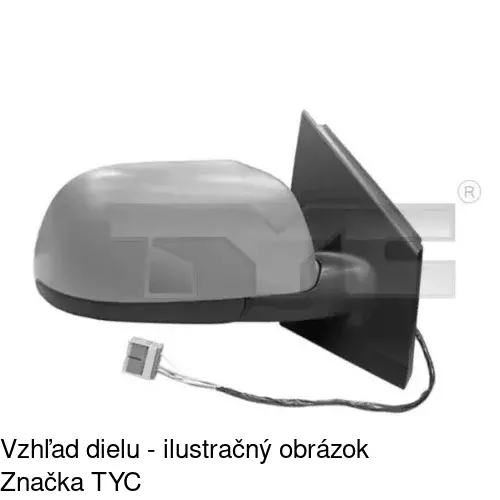 Rám vonkajšieho zrkadla POLCAR 952654TM - obr. 5