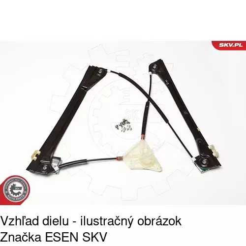 Mechanizmus sťahovania okna elektrický bez motora POLCAR 9526PSG6