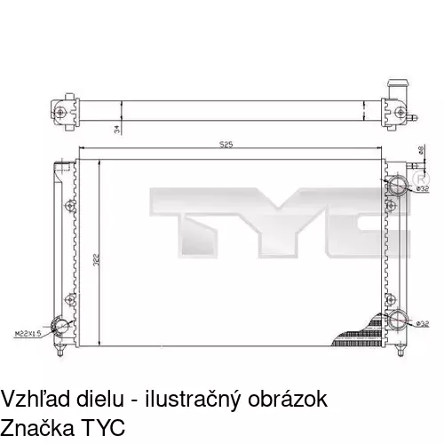 Chladiče vody POLCAR 953408-4