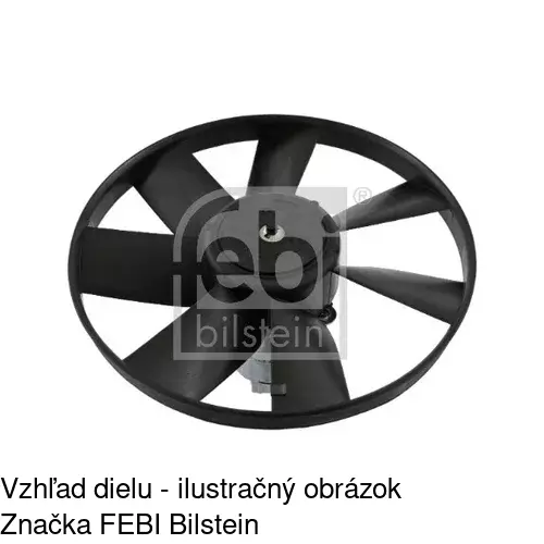 Ventilátor bez krytu / podpery POLCAR 953823U2 - obr. 1