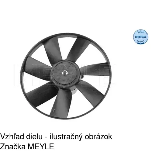 Ventilátor bez krytu / podpery POLCAR 953823U2 - obr. 5