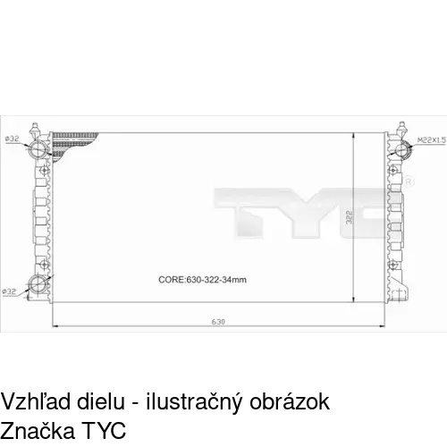 Chladiče vody POLCAR 954608A3 - obr. 2