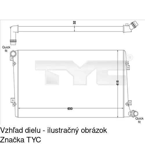 Chladiče vody POLCAR 955508A1