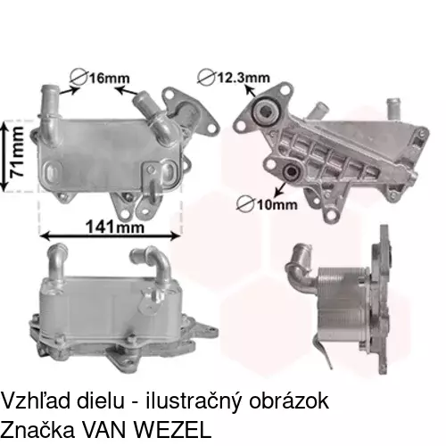 Chladiče oleja POLCAR 9555L8-4 - obr. 5