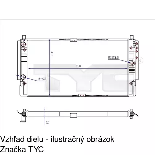 Chladiče vody POLCAR 956608-1