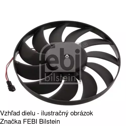 Ventilátor bez krytu / podpery POLCAR 956623U7 - obr. 2