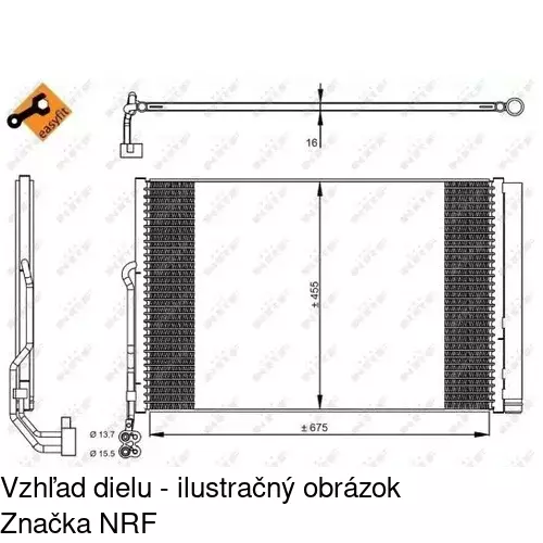 Chladiče klimatizácie 9582K8C1 /POLCAR/