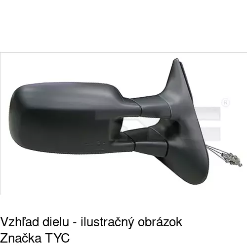 Vonkajšie zrkadlo POLCAR 9590511E