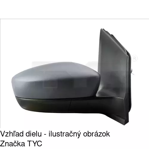 Vonkajšie zrkadlo 95A1513M /POLCAR/ - obr. 1