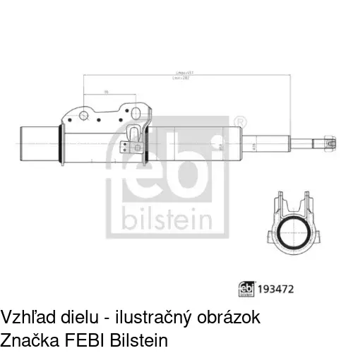 Plynový tlmič POLCAR S010482G - obr. 2