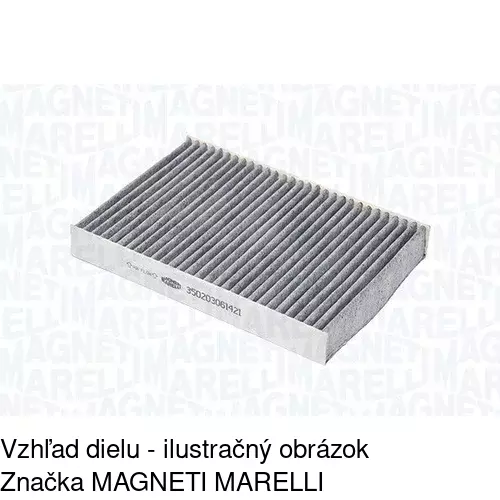 Kabínový filter s uhlíkom POLCAR S11-1025 - obr. 3