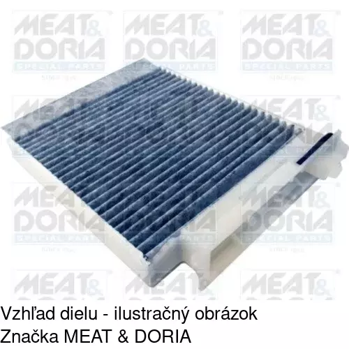 Kabínový filter s uhlíkom POLCAR S11-1030 - obr. 3