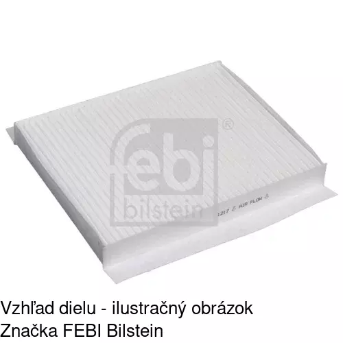 Kabínový filter s uhlíkom POLCAR S11-1048