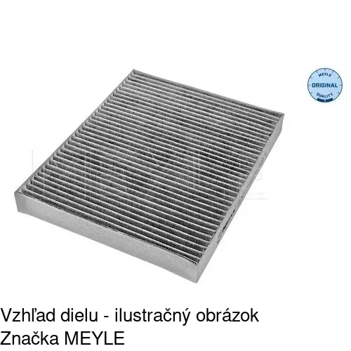 Kabínový filter s uhlíkom POLCAR S11-1050 - obr. 2