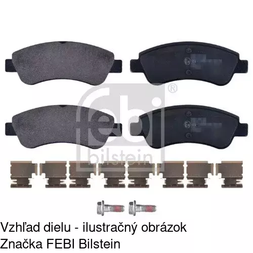 Brzdové dosky POLCAR S70-0017 - obr. 1