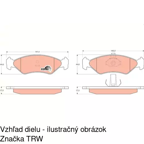 Brzdové dosky POLCAR S70-0030 - obr. 5