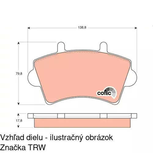 Brzdové dosky POLCAR S70-0034 - obr. 5